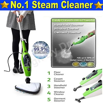£55.82 • Buy Hot Steam Mop Cleaner Floor Carpet Window Washer Hand Steamer / Microfiber Pad