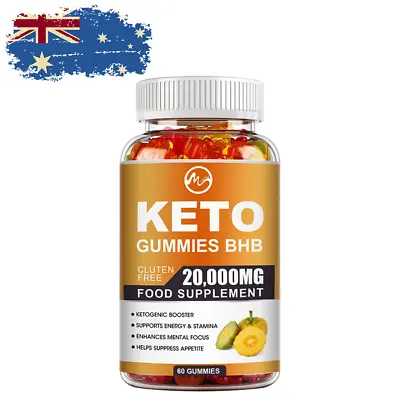 Keto Gummies BHB Ketone Fat Burner Apple Cider Vinegar Weight Loss Supplement • $23.74