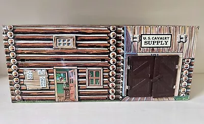 Marx Fort Apache Cavalry Supply Tin Litho Building - 01 Broken Hinge - Must See • $1.99