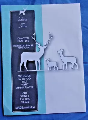 Memory Box DEER TRIO #98166 Metal Craft  Dies  New In Package • $6