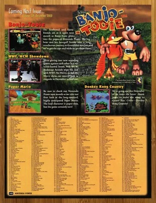 £14.74 • Buy 2000 Banjo-Tooie N64 Nintendo 64 Print Ad/Poster Authentic Original Promo Art