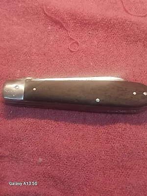 Vintage Sabre Electrician's Knife Japan Wood Handle 635 • $1
