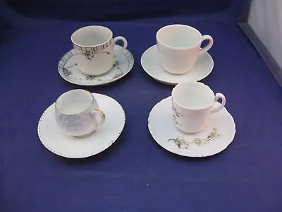 Lot Of 4 Vintage Demi-tasse Tea Cups & Saucers • $14