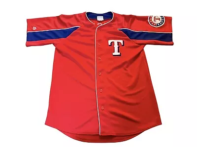 Majestic Men’s Texas Rangers Ian Kinsler #5 Jersey Red Size Medium • $44.97