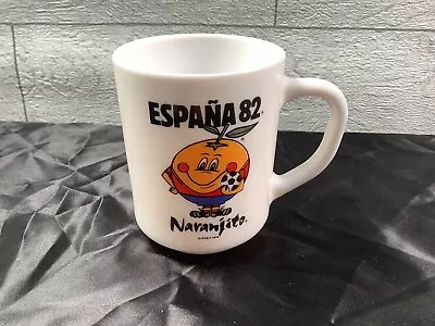 £20 • Buy Vintage • Naranjito World Cup Espana 82 Mug • French Arcopal Glass • 1982 Rare