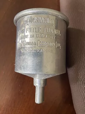 Vintage Coleman Lantern Stove Fuel Funnel 242 200A 202 Etc  • $8.99
