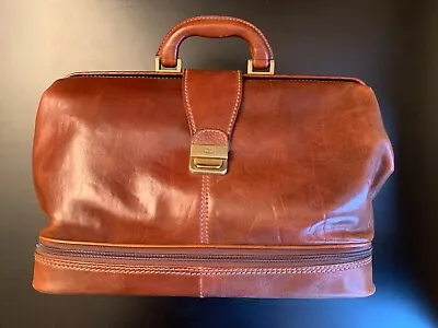 £219 • Buy Mens THE BRIDGE  Brown Genuine Leather Doctor Style Bag