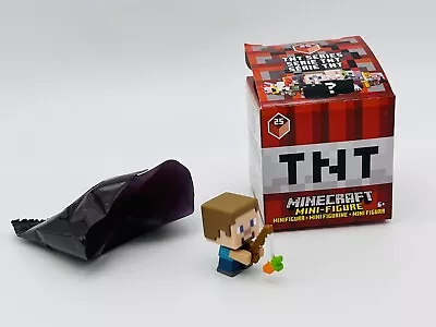 New Mattel Minecraft Mini-Figure TNT Series 25 Steve W Carrot Figure W Box • $5