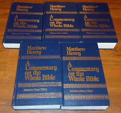 Matthew Henry A Commentary On The Whole Bible Reference Library ED Vol 1-3 5 &6 • $35.99