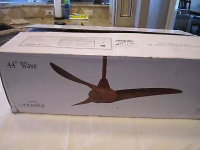 MinkaAire Wave 44  3 Blade Indoor Ceiling Fan With Remote Included Model:F854-DK • $160