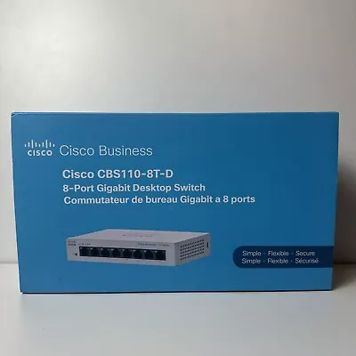 Cisco Business 110-8T-D 8-Port Gigabit Desktop Switch • $42.79