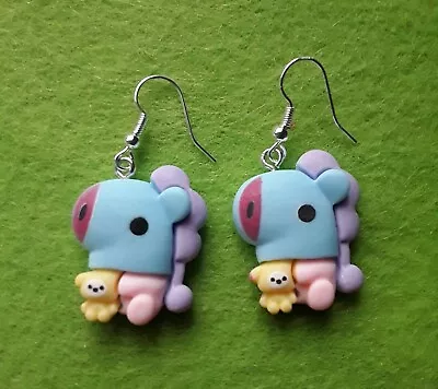 Novelty Cute BT21 BTS Inspired Earrings Korea Asia K Pop MANG • £3.99