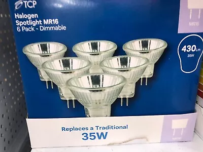 £6.50 • Buy  Spot Light Bulbs Halogen, 6 Pack, 35W, 430 Lm