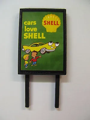 Shell - Cars Love Shell - Model Railway Billboard - N OO & O Gauge • £5.50