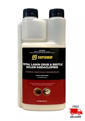 Superway Total Lawn Grub & Beetle Killer 1L Covers 100 Square Metres • $33.80