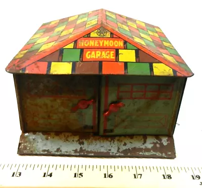 Marx Honeymoon Garage Prewar Lithographed Tin Toy - Complete! • $25