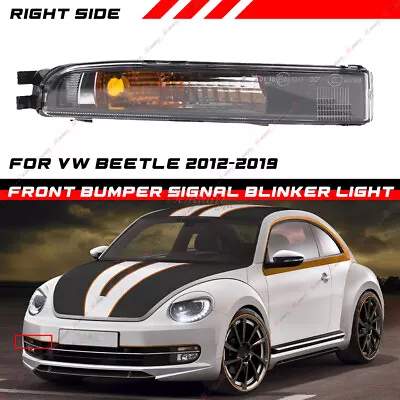 Right Front Bumper Turn Signal Parking Light Lamp W/O Bulbs For 13-19 VW Beetle • $30.36