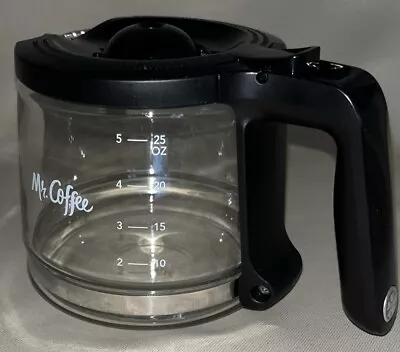 Mr Coffee 5 Cup Glass  Carafe Replacement Pot Black Handle & Lid • $12
