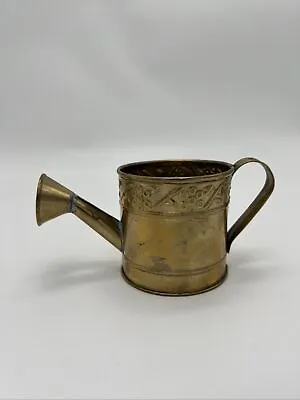 Vtg Mini Brass Hosley USA Miniature 2.5” Decorative Watering Can Planter • $9.99