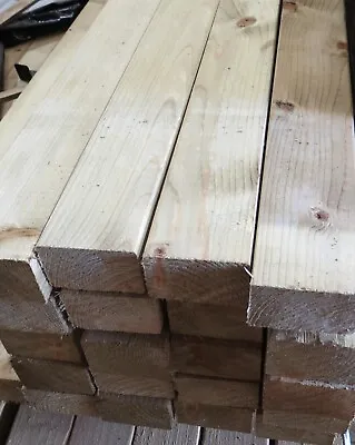 Premium Treated Timber C24 47x75mm (3x2 Inch) Free Delivery For Orders Over £120 • £4.50