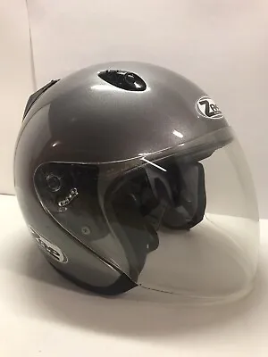 ZAMP Open Face Auto Racing Helmet Large Gray Face Shield M2005 • $67.50