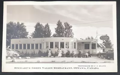 VTG RPPC 1950 Stewart's Green Valley Restaurant Ottawa Canada Photo Postcard • $14.99