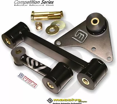 $197.15 • Buy Massive Motor Engine Trans Mount 3 Pc Set NEON SRT 4 Turbo Solid Upper Lower 2.4