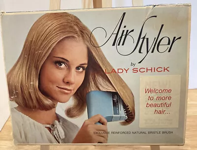 Vintage Lady Schick AIR STYLER Hair Dryer In Original Box Tested • $25