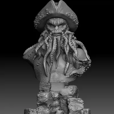 Davy Jones 3D Printed Bust ***3DElitePrints*** • £39.68
