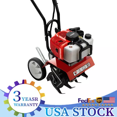 Mini Cultivator 52CC 2 Stroke Tine Tiller Garden Yard Gas Engine Air Cool Tiller • $159.60