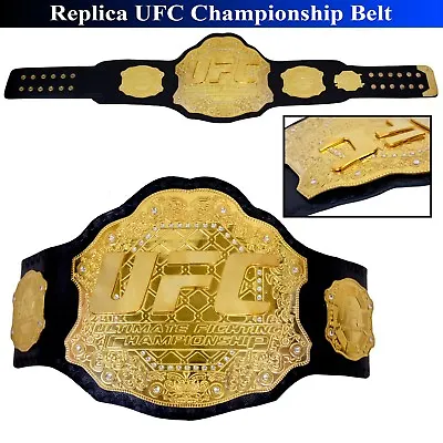 UFC Championship Ultimate Fighting Belt Hand Made Leather Strap Adult Size • $312.54