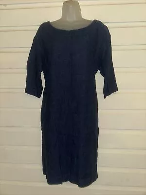 J Jill Pure Jill 100% Linen Short Sleeve Shift Dress Size M • $27