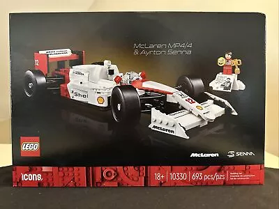 LEGO Icons 10330 McLaren MP4 And Ayrton Senna F1 Pre Order 2024 NISB! Free Ship! • $133.99