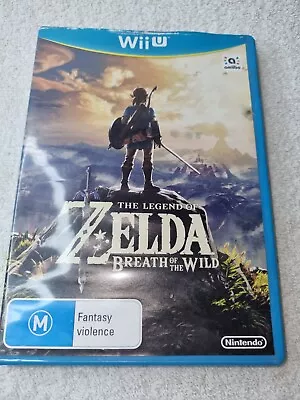 The Legend Of Zelda Breath Of The Wild Nintendo Wii U Video Game PAL VGC • $45