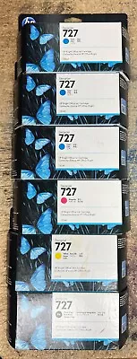 6 X HP 727 300ml Ink Designjet Cartridge T930 T2530 F9J79A F9J80A C1Q12A • $299.99