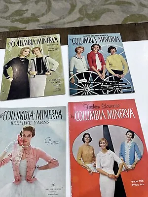 Vintage Columbia Minerva # 702 733 739 743 Yarn Magazine Lot Of 4 • $12