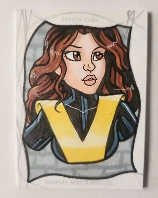 2020 Marvel Masterpieces Mai Irving X-Men Sketch Card Kitty Pryde  • $59.99