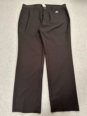 Adidas Golf Pants Mens 36x30 Black Performance Straight Leg Three Stripe Pant • $18