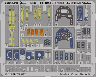 $9.50 • Buy Eduard FE324 1/48 Ju 87G-2 Stuka For Hasegawa