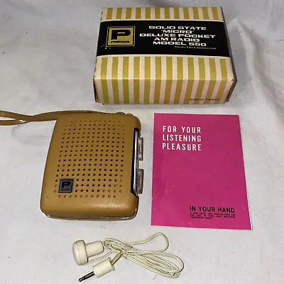 NOS Vintage PRECOR Micro Pocket Radio Model 550 W/Earbud Works! • $39.99