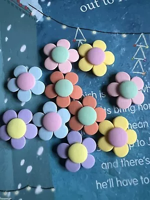 £4.38 • Buy 10Pcs Shoes Accessories DIY Flower Shoes Buttons Decoration For Croc Charms Gif
