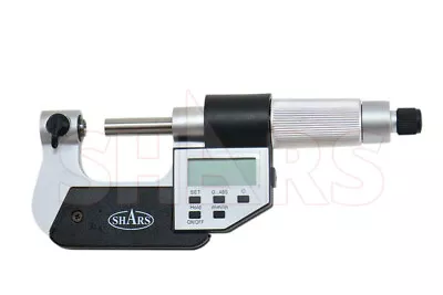 SHARS 0-1  Electronic Screw Thread Micrometer 60 Degree V-Anvils .00005  NEW P] • $149.95