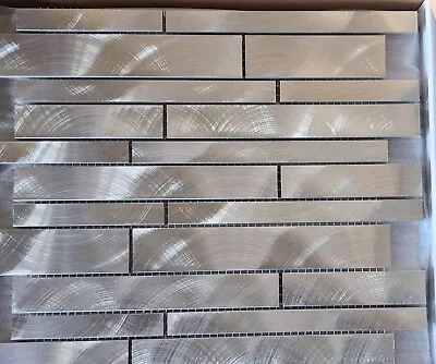 Steel Mosaic Interlocking Tile - Wall Backsplash CASE/06 PCS • $166