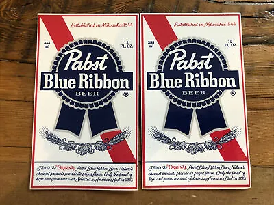 PBR PABST BLUE RIBBON Beer 2 Pack! ~ NEW ~ STICKER 3 1/4  X 5 1/2  Decal • $8.99