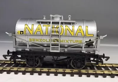 Dapol B132 12T Tank Wagon ‘National Benzole’ Silver - OO Gauge - Boxed • £13.50