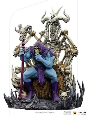 Masters Of The Universe Skeletor On Throne Deluxe Statue Iron Studios Sideshow • $493.52