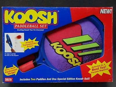 Koosh OddzOn Paddleball Racquet Mini Sport Ball Set VTG 1993 90s In Box Product • $16.98