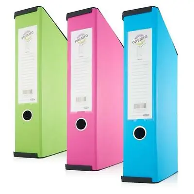 £9.99 • Buy Box File Office Filing Storage Organiser Document Paper Folder Pastel Colours