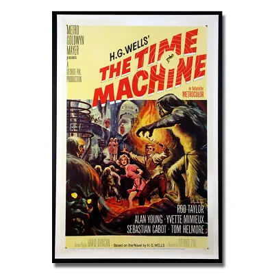 The Time Machine Classic Movie Poster Film Art Canvas Silk Print Wall Decor • $5.26