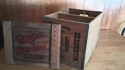 Vintage Miller High Life Beer Wooden Crate • $65